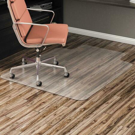 ALERA TECHNOLOGIES ALE 36 x 48 in. Non-Studded Chair Mat for Hard Floor with Lip, Clear MAT3648HFL